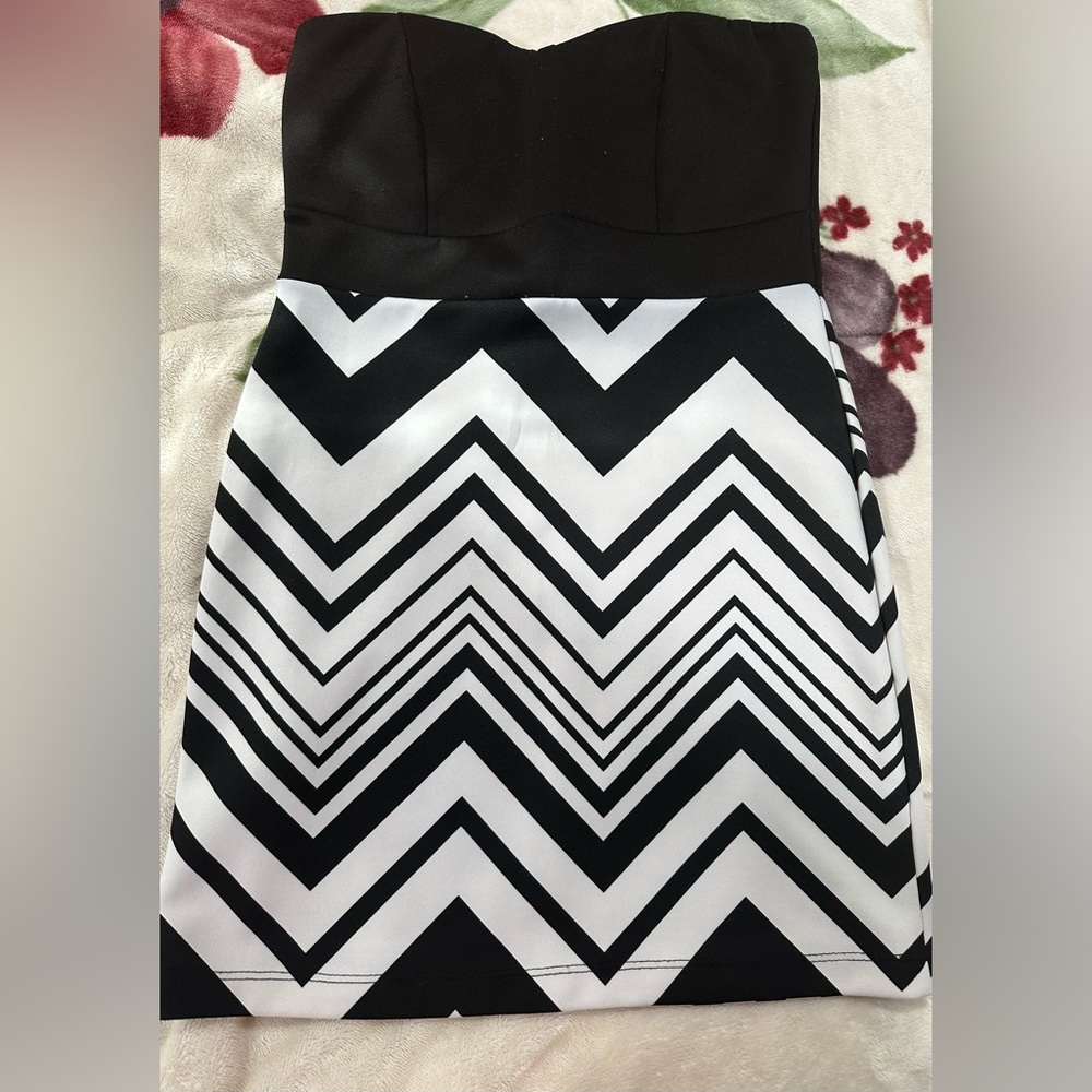 Black mini dress